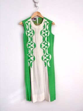Vintage 1960s Silk Mod Shift Dress - Studio Elle - Made in Italy- Small